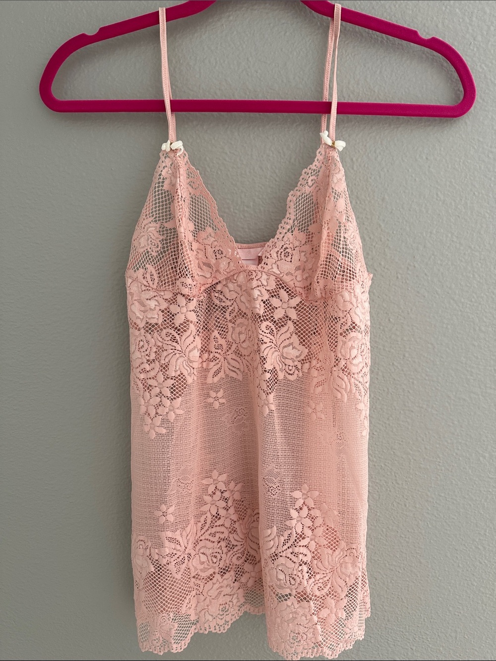 New Victoria's Secret Pink Lace Chemise. Size M.